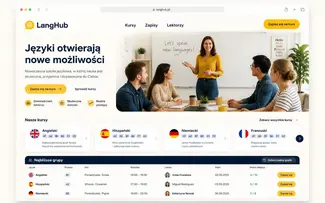 Strona dla Edukacja i doradztwo — przykład szablonu Kodeweb