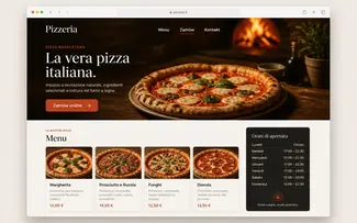 Strona dla Gastronomia — przykład szablonu Kodeweb