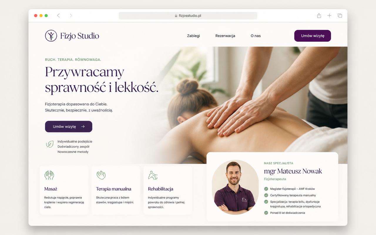 Podgląd realizacji — Medica — Gabinet Fizjoterapii